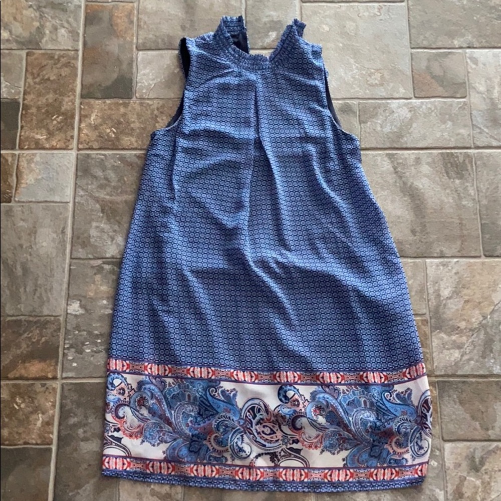 Speechless Paisley Collar Neck Dress